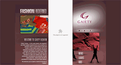 Desktop Screenshot of gaietyfashion.com